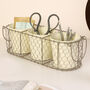 Personalised Grey Wire Office Desk Organiser Trio, thumbnail 3 of 10