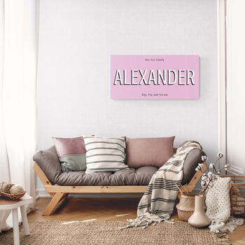 Personalised Family Sign Big Print With Optional Names, 12 of 12