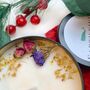 Vegan Valentines Patchouli Candle Gift, Dried Flowers, thumbnail 2 of 4