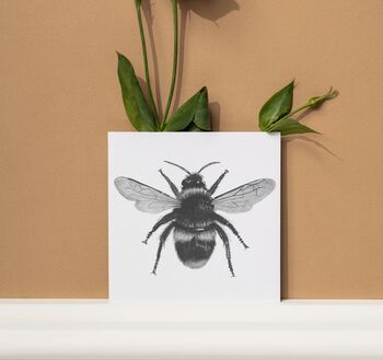 Cephei The Bee Luxury Blank Greeting Card, 2 of 5