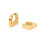 Mini Square Hoop Earrings, thumbnail 1 of 9