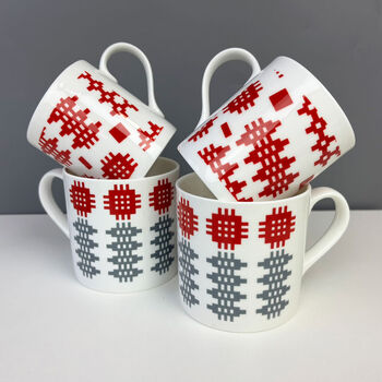 Welsh Blanket Print China Mug, 3 of 12
