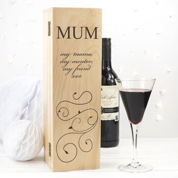 Personalised Floral Mother's Day Wine Box, 2 of 10