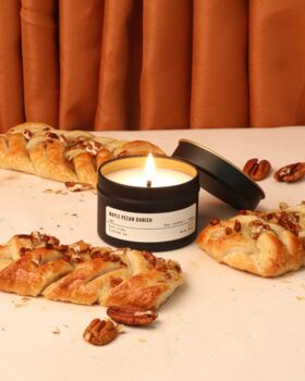 Maple Pecan Danish Glass Candle | Gift For Granny, 2 of 2