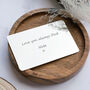 Stainless Steel Engraved ‘Father Of The Groom’ Wallet Card, thumbnail 3 of 6