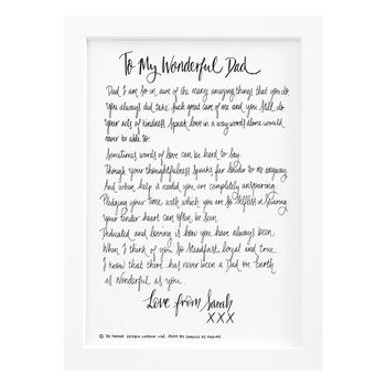 Personalised Dad Gift Unframed Print, 8 of 8