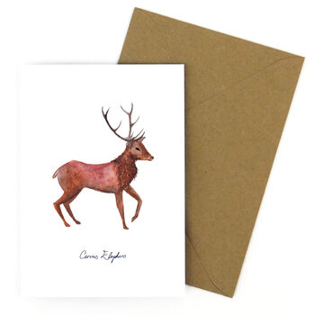 Sylvan Stag Greetings Card, 2 of 7