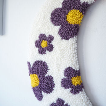Moon Wall Hanging With Daisy Print, 3 of 3