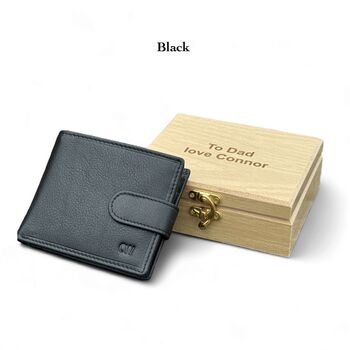 Personalised Handmade Leather Wallet For Christmas Gift, 10 of 12