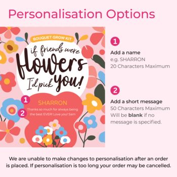 Personalised Best Friend Grow Your Own Flower Tin, 3 of 4