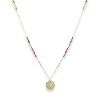 Nemty Turquoise Pink Necklace, 2 of 5