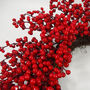 60cm Artificial Christmas Red Berry Floristry Wreath, thumbnail 3 of 6