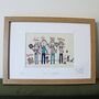 Personalised Family Picture Portrait Embroidery, thumbnail 5 of 12
