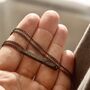 Black Personalised Bar Necklace, thumbnail 2 of 6