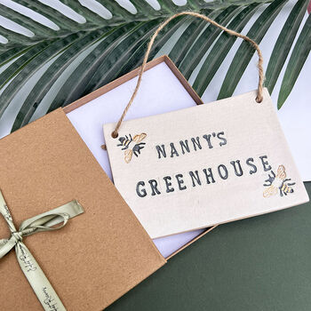 Nanny's Greenhouse Sign With Bees, 6 of 6