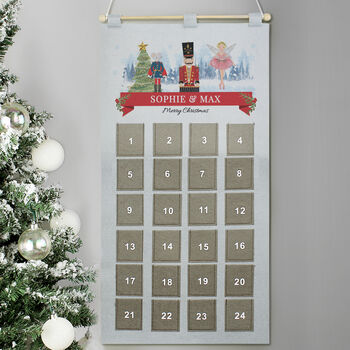 Personalised Nutcracker Advent Calendar In Silver, 3 of 3