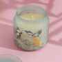 G Decor Crane Fresh Cotton Frosted Glass Big Jar Candle, thumbnail 4 of 5