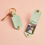 Personalised Double Photo Keyring With Leather Case, thumbnail 2 of 8
