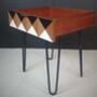 Vintage Drawer Side Table With Geometric Design, thumbnail 8 of 8