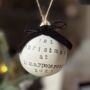 Personalised New Home First Christmas Bauble Tree Decoration, thumbnail 1 of 4