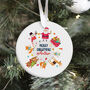 Merry Christmas Ornament Personalised Gift For Kids, thumbnail 3 of 7