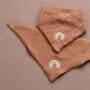 Baby Bib Organic Cotton Muslin Rainbow, thumbnail 8 of 10