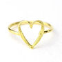 Solid 18ct Gold Happily Ever After Heart Ring, thumbnail 5 of 6