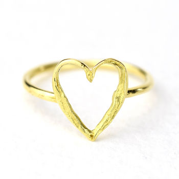 Solid 18ct Gold Happily Ever After Heart Ring, 5 of 6