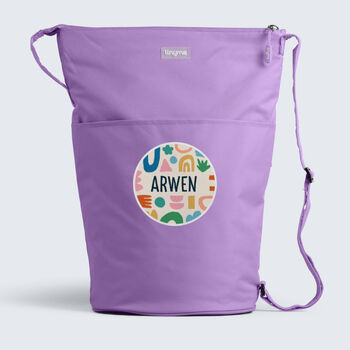 Personalised Abstract Design Kids Swim Bag, 8 of 10