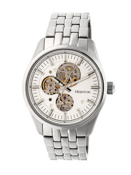 Heritor Automatic Stanley Semi Skeleton Mens Watch, 2 of 7
