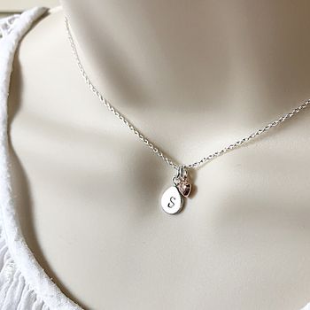 Personalised Initial And Heart Necklace, 4 of 5