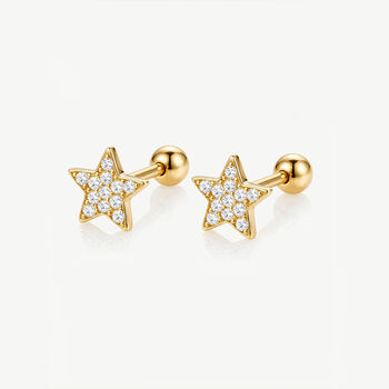 Gold Or Silver Star Earrings, Women's Jewellery, 3 of 4