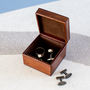 Personalised Leather Cufflink Box Square, thumbnail 4 of 8