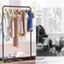 Clothes Rack On Wheels With Storage Shelf, thumbnail 3 of 6