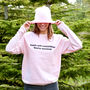Santa Saw Everything Women's Christmas Sweatshirt, thumbnail 3 of 7
