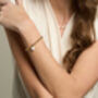 Decus Pearl Drop On Chunky Gold Fill Chain Bracelet, thumbnail 4 of 4