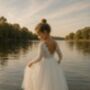 Mary Jane In Ivory White ~ Party Or Flower Girl Dress, thumbnail 1 of 8