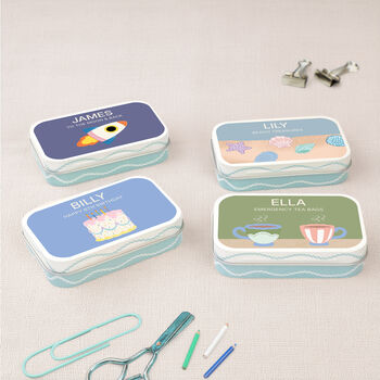 Little Collectors | Personalised Keepsake Tins In 12 Illustrated Designs, 4 of 8