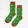 Bamboo Socks | Hedgehog Socks | Green | Vegan Socks, thumbnail 1 of 4
