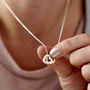 Personalised Tricolore Mini Message Heart Necklace, thumbnail 3 of 5