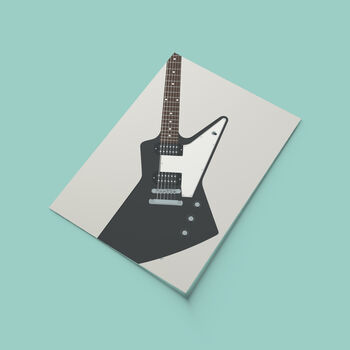 Explorer Guitar Print | Guitarist Music Poster, 5 of 9