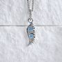 Phoenix Wing Necklace Gift Elegant Zircon 925, thumbnail 1 of 8
