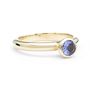 Solid Gold December Birthstone Tanzanite Solitaire Ring, thumbnail 3 of 6