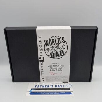 Father's Day Great British Liquorice Selection Box Personalised, 8 of 11