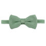 Wedding Handmade Knitted Bow Tie In Sage Green, thumbnail 1 of 5