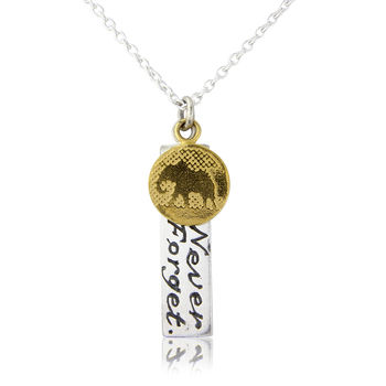 Never Forget Elephant Necklace, 3 of 8
