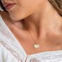 Double Heart Personalised Name Necklace, thumbnail 2 of 11