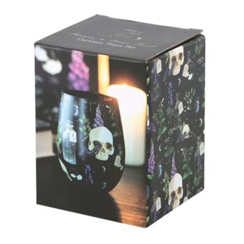 Gothic Skull Stemless Glass – Spooky Halloween Wine Glass, 4 of 5