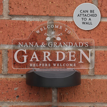Personalised Solar Garden Sign For Grandparents, 4 of 4