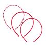 School Three Pack Headbands Red, thumbnail 1 of 2